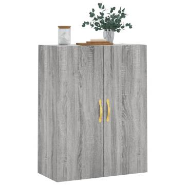 Wall Mounted Cabinet Grey Sonoma - Elegant Storage Solution