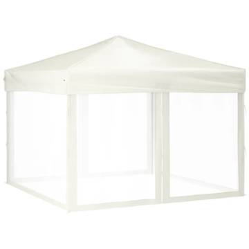 Folding Party Tent with Sidewalls Cream 3x3 m - Buy Now