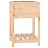 Planter with Shelf - Solid Pine Wood 54x54x81 cm | Hipo Market