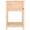 Planter with Shelf - Solid Pine Wood 54x54x81 cm | Hipo Market