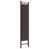 5-Panel Room Divider Brown 200x200 cm - Stylish Privacy Screen