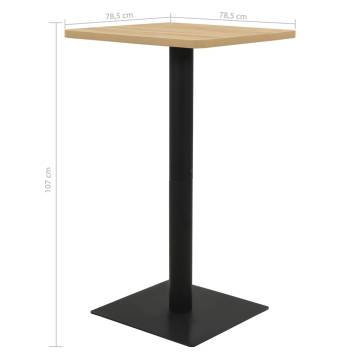 Elegant Oak Bistro Table - 78.5x78.5 cm | Hipo Market