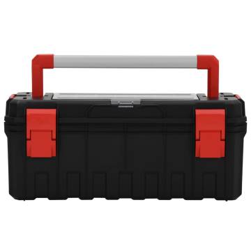 Tool Box Black and Red 65x28x31.5 cm - Durable Storage Solution