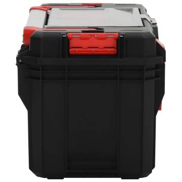 Tool Box Black and Red 65x28x31.5 cm - Durable Storage Solution