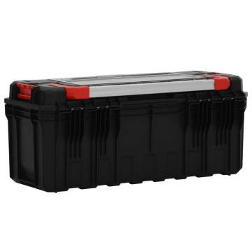 Tool Box Black and Red 65x28x31.5 cm - Durable Storage Solution