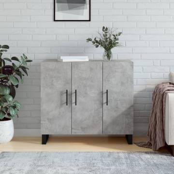 Modern Concrete Grey Sideboard | 90x34x80 cm | Hipomarket