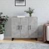 Sideboard Concrete Grey 90x34x80 cm Engineered Wood Colour concrete grey Quantity in Package 1 