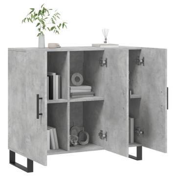 Modern Concrete Grey Sideboard | 90x34x80 cm | Hipomarket