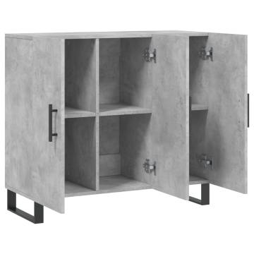 Modern Concrete Grey Sideboard | 90x34x80 cm | Hipomarket