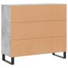 Modern Concrete Grey Sideboard | 90x34x80 cm | Hipomarket