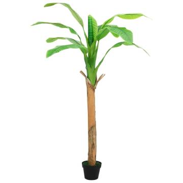 Lifelike Artificial Banana Tree with Pot - 180 cm Green