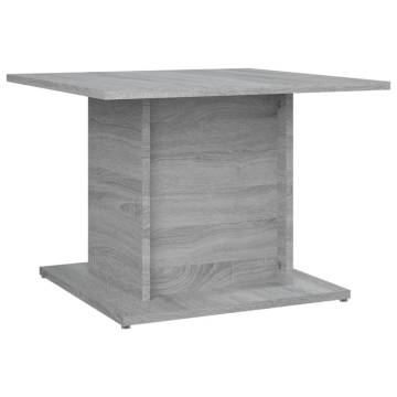 Stylish Grey Sonoma Coffee Table - Engineered Wood 55.5 cm