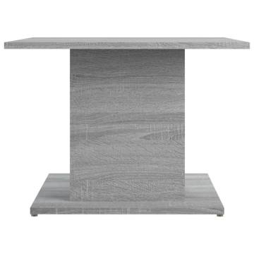 Stylish Grey Sonoma Coffee Table - Engineered Wood 55.5 cm