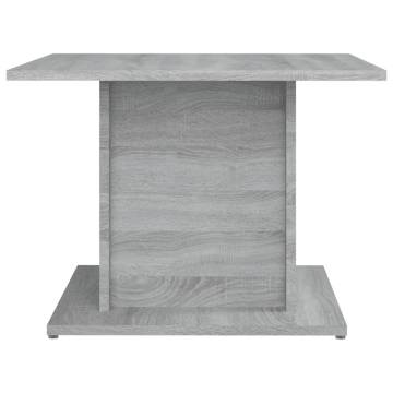 Stylish Grey Sonoma Coffee Table - Engineered Wood 55.5 cm