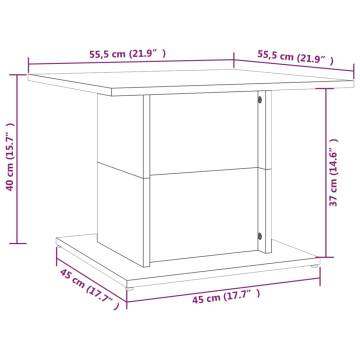 Stylish Grey Sonoma Coffee Table - Engineered Wood 55.5 cm