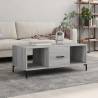 Coffee Table Grey Sonoma 102x50x40 cm Engineered Wood Colour grey sonoma Quantity in Package 1 