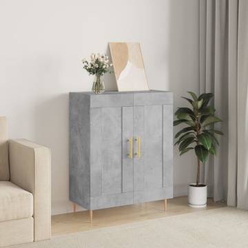 Sideboard Concrete Grey 69.5x34x90 cm - Hipomarket