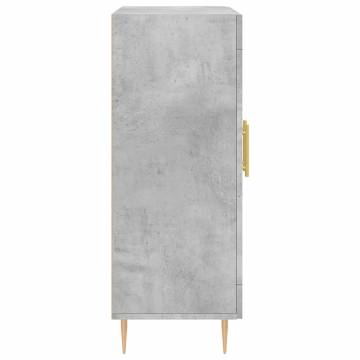 Sideboard Concrete Grey 69.5x34x90 cm - Hipomarket