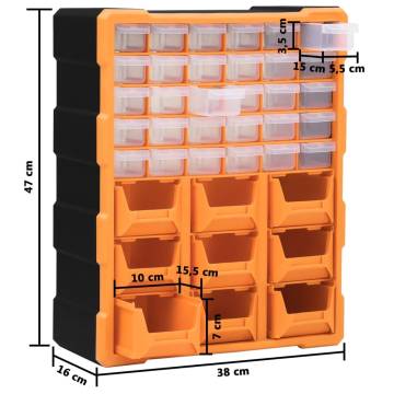 Multi-Drawer Organiser with 39 Drawers | Stylish Storage