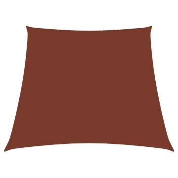 Terracotta Sunshade Sail - 4/5x4m Oxford Fabric | HipoMarket