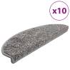 Stair Mats 10 pcs - Non-Slip & Washable - Grey 65x21x4 cm