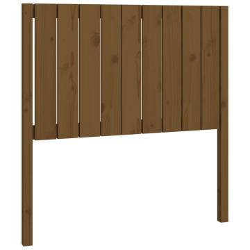 Honey Brown Solid Wood Bed Headboard - 95.5x4x100 cm