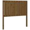 Honey Brown Solid Wood Bed Headboard - 95.5x4x100 cm