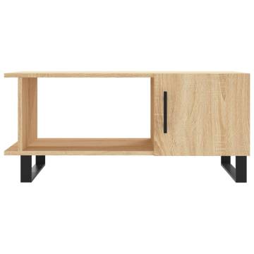 Elegant Sonoma Oak Coffee Table - 90x50x40 cm | HipoMarket