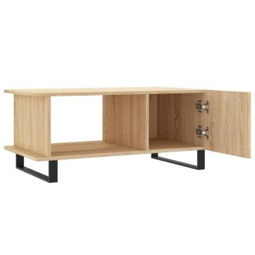 Elegant Sonoma Oak Coffee Table - 90x50x40 cm | HipoMarket