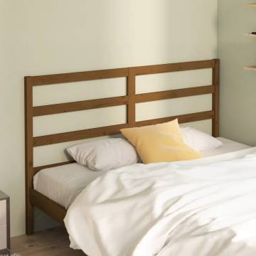 Honey Brown Solid Wood Bed Headboard - Stylish & Durable