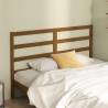 Bed Headboard Honey Brown 126x4x100 cm Solid Wood Pine Colour honey brown Size 126 x 100 cm Quantity in Package 1 