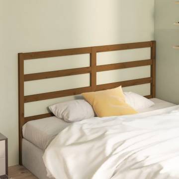 Honey Brown Solid Wood Bed Headboard - Stylish & Durable