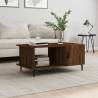 Coffee Table Brown Oak 90x50x40 cm Engineered Wood Colour brown oak Quantity in Package 1 