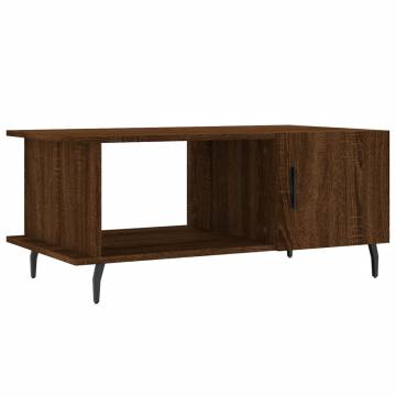 Stylish Brown Oak Coffee Table - 90x50x40 cm | HipoMarket