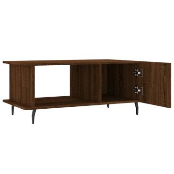 Stylish Brown Oak Coffee Table - 90x50x40 cm | HipoMarket