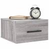 Wall-mounted Bedside Cabinets 2 pcs Grey Sonoma | HipoMarket