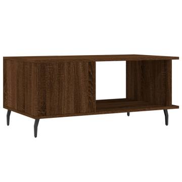 Stylish Brown Oak Coffee Table - 90x50x40 cm | HipoMarket