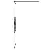 Walk-in Shower Wall Black 115x195 cm | Clear ESG Glass