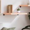 Wall Shelf 60x60 cm - Solid Oak Wood, Handmade & Untreated