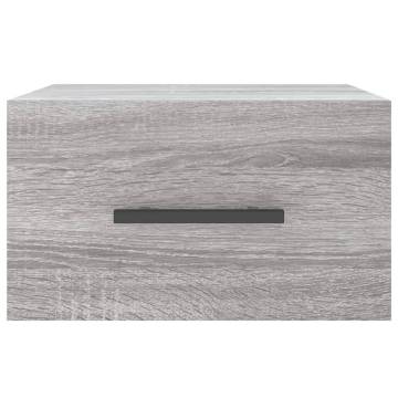 Wall-mounted Bedside Cabinets 2 pcs Grey Sonoma | HipoMarket