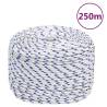 Boat Rope White 6 mm 250 m Polypropylene Colour white and blue Quantity in Package 1 Length 250 m Diameter 6 mm 