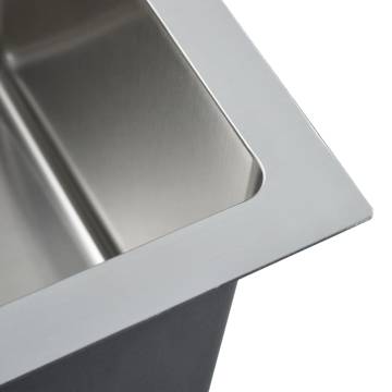 Handmade Stainless Steel Kitchen Sink - Elegant & Durable