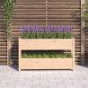 Solid Wood Pine Planter 112x25x66 cm for Gardens & Balconies