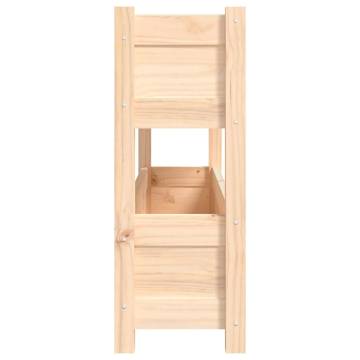 Solid Wood Pine Planter 112x25x66 cm for Gardens & Balconies