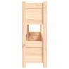 Solid Wood Pine Planter 112x25x66 cm for Gardens & Balconies