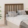 Honey Brown Solid Wood Bed Headboard - Stylish Design