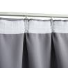 Grey Blackout Curtains with Hooks - 140x225 cm | Hipo Market