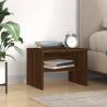 Brown Oak Bedside Cabinet - 40x30x30 cm Engineered Wood