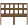 Honey Brown Solid Wood Bed Headboard - Stylish & Rustic Design