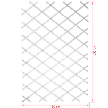 Nature Garden Trellis 50x150 cm PVC White - Hipo Market